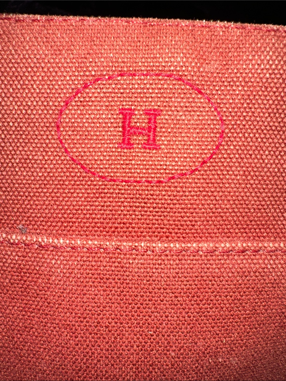 Hermes Canvas Cosmetic Pouch - Picture 5 of 7